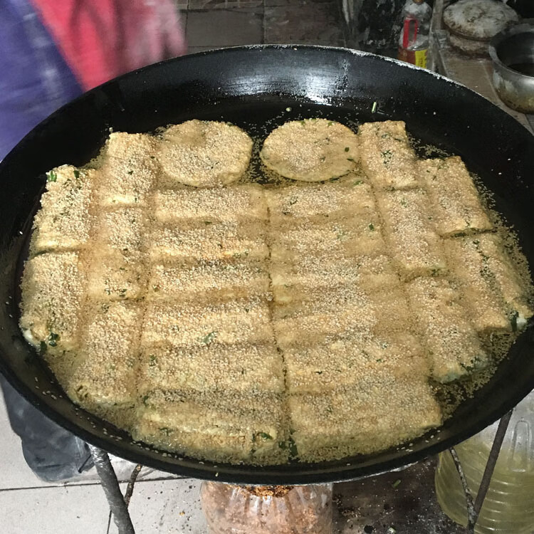 【味小府】湖北天门土特产手工烘焙伢芽子锅盔传统芝麻猪油锅盔一份9