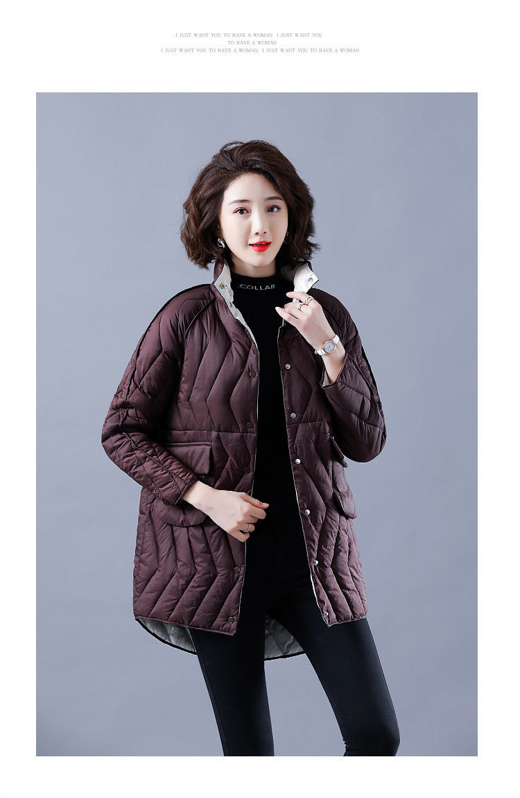 恒源祥品牌2020新款冬装女式外套中年妈妈短款服女中老年薄款轻奢时尚