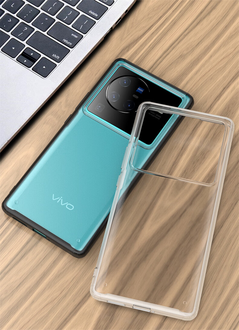 罡度gangduvivox80pro手机壳磨砂护甲四角气囊x80硅胶保护套透明壳