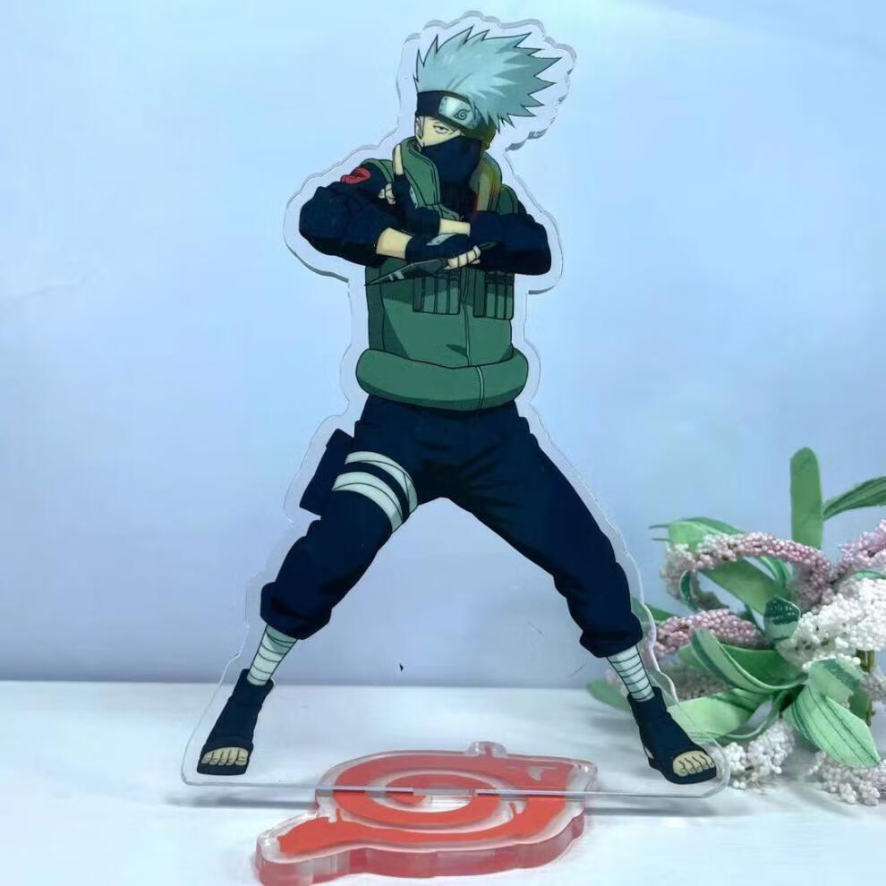 火影忍者周边亚克力立牌摆件钥匙扣鸣人佐助我爱罗卡卡西礼物 漩涡