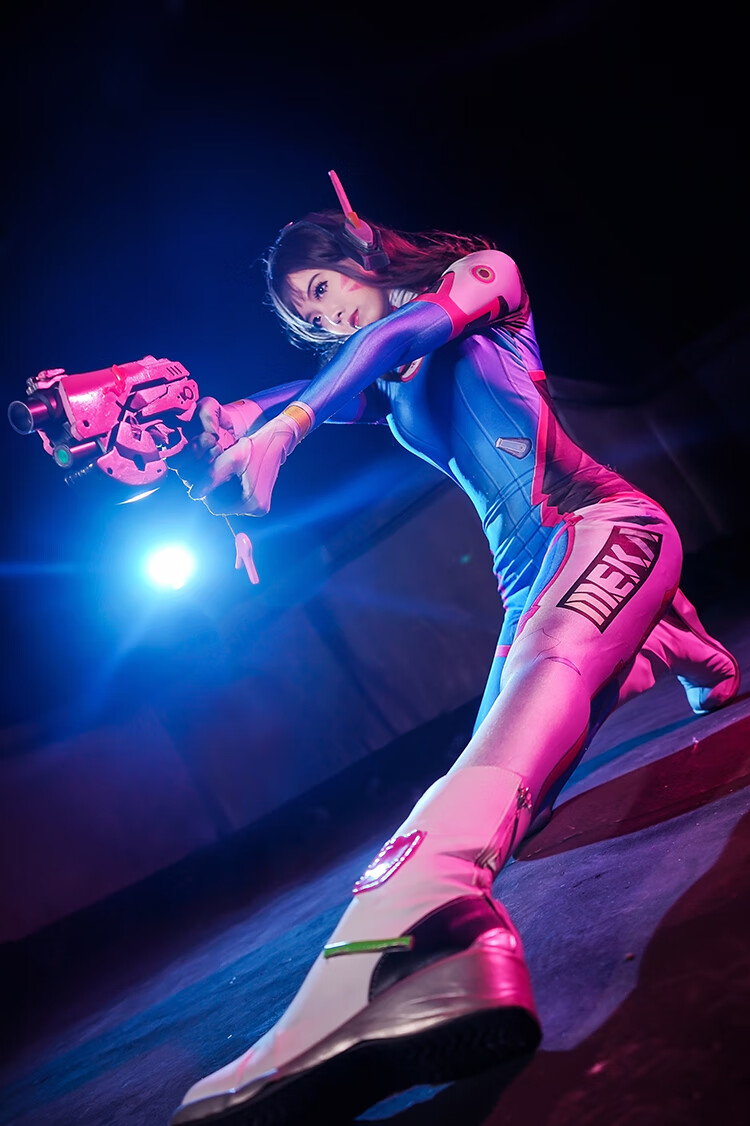 守望先锋宋哈娜cosplay服装 dva cos连体服紧身衣游戏主播服 鞋子