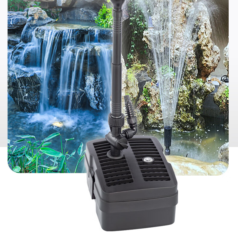 鱼塘增氧机户外养鱼氧气泵大流量鱼塘浮水泵鱼池喷泉户外庭院造景打氧