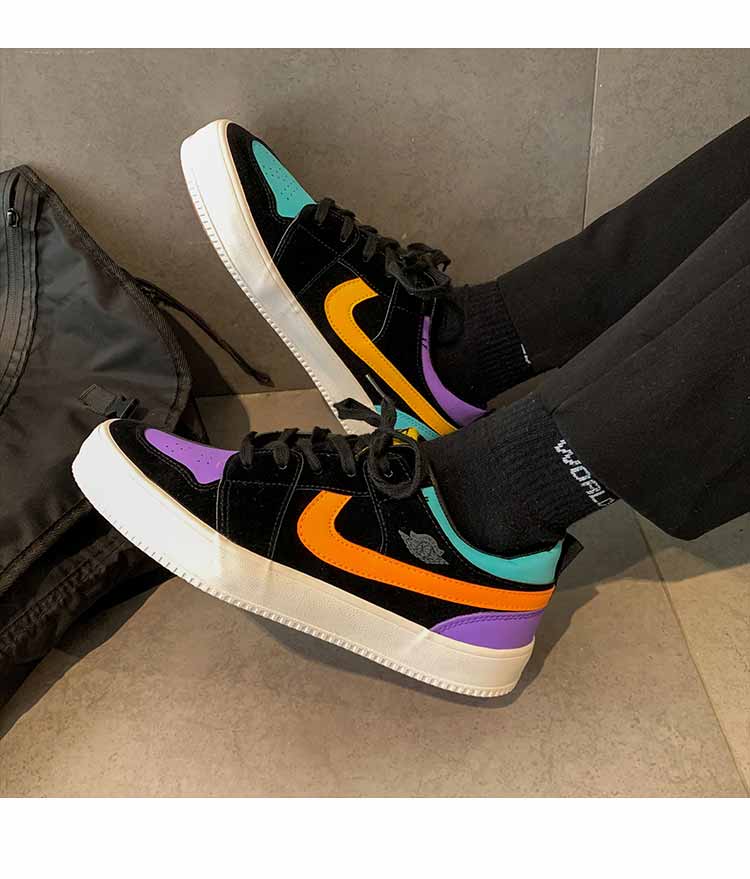 鸳鸯鞋空军一号鸳鸯鞋子男潮鞋ins小众设计秋季潮牌百搭低帮滑板鞋