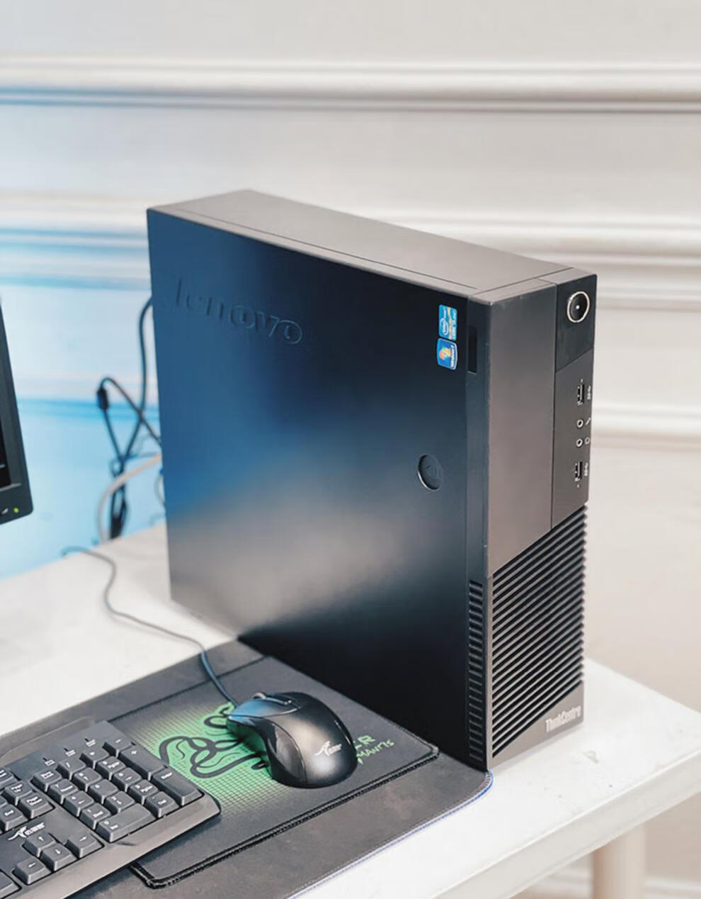 准新未开封新一代联想i5台式电脑主机全套原装小型迷你整机商务客厅