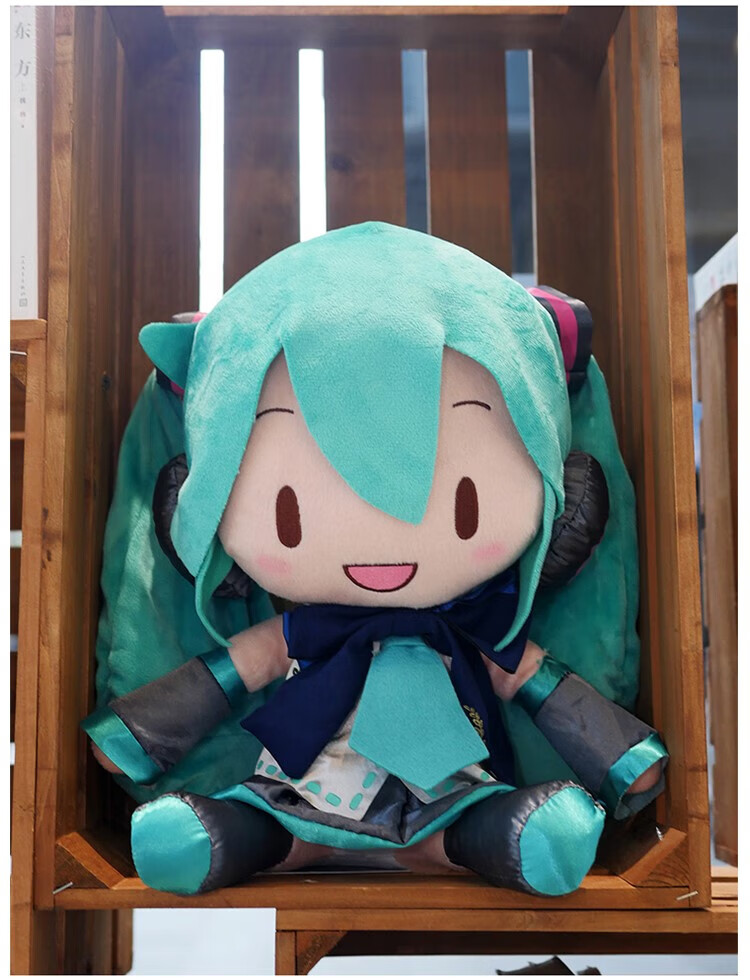 傻fufu初音sega初音未來玩偶fufu同款蝴蝶結preciality毛絨公仔娃娃