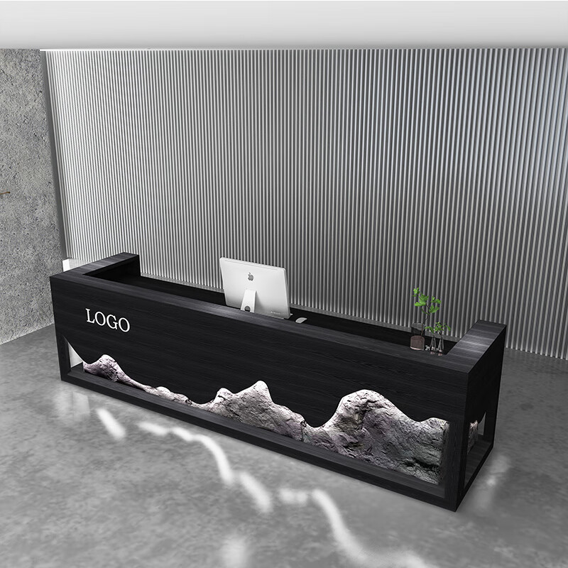 崎杳 复古收银台民宿健身房餐厅酒馆仿石前台服装店理发店创意订制