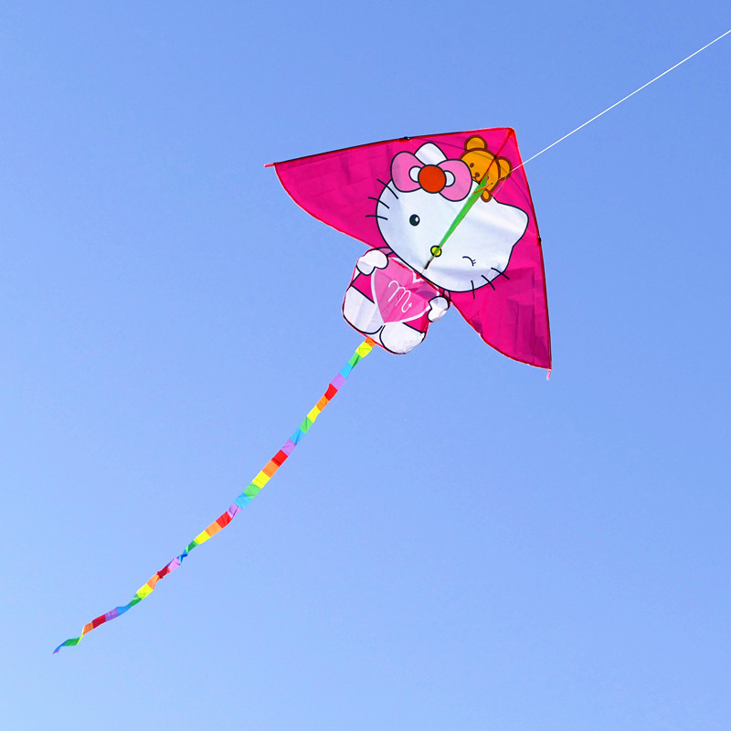 hellokitty哈喽kt猫风筝2022年新款风筝hellokitty女孩初学者微风儿童