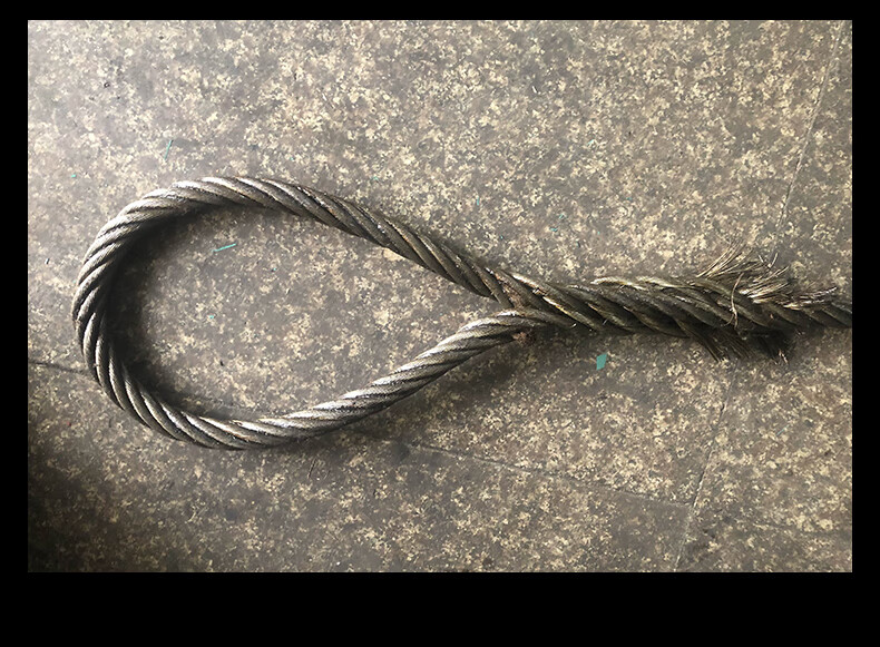 14/16/18mm手工插编双扣起重钢丝绳吊具索具插头压头吊车行车塔吊