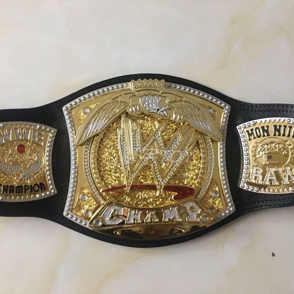 wwe腰带 散打拳王泰森金腰带拳击格斗比赛高品 质腰带皮质道具周边 w