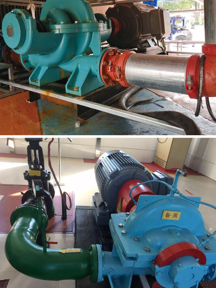 双吸离心泵高扬程大流量中开单级卧式大型工业抽水泵农用灌溉防汛300