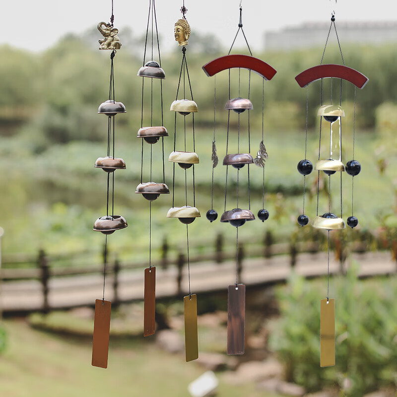 日式和旋宝塔3层五层祈福风铃家居复古铁铃铛金属挂饰音韵挂件tk1929