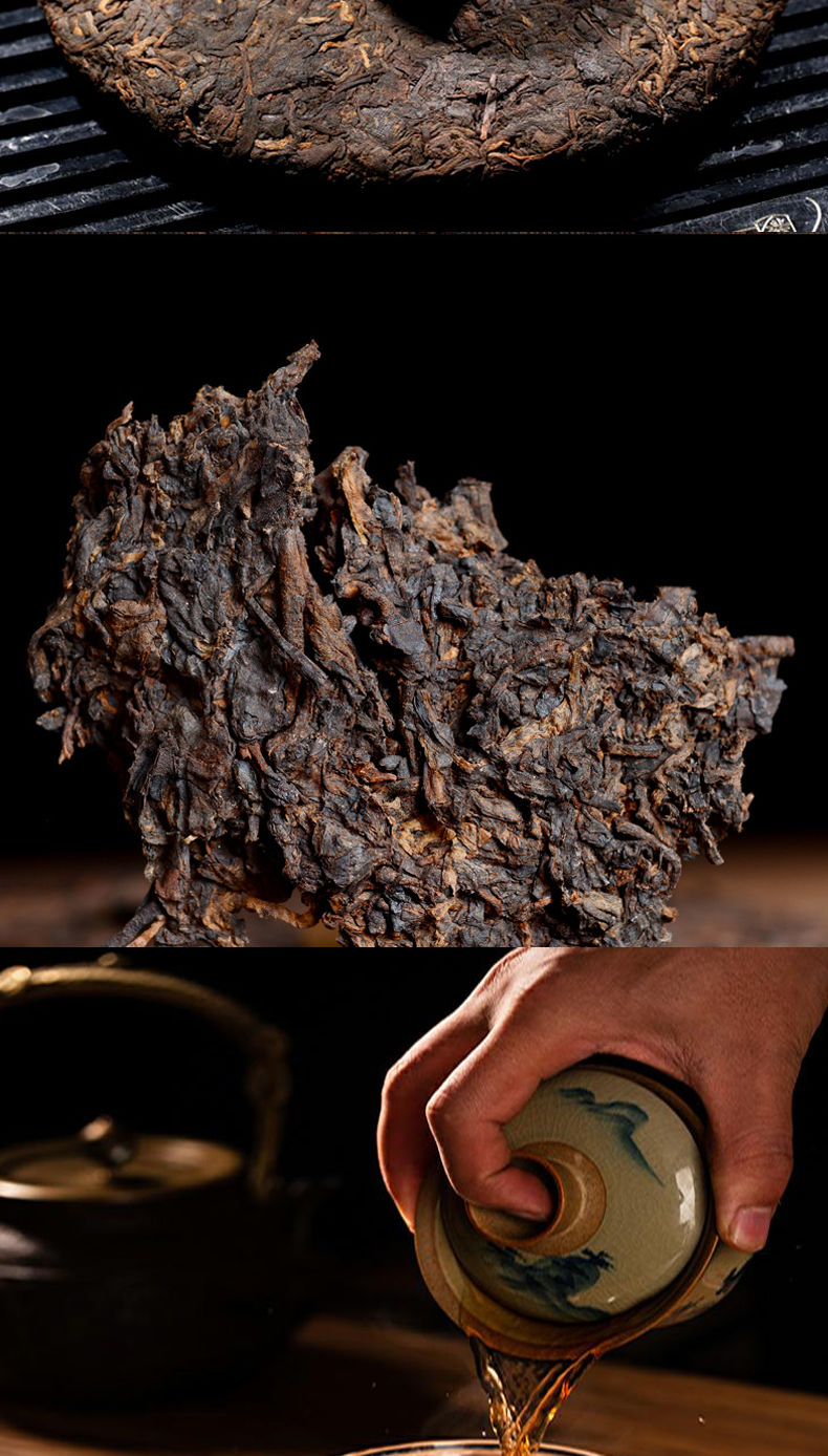 普洱云南普洱熟茶饼布朗山古树茶醇香减压悠闲熟普洱茶 熟普七饼畅饮