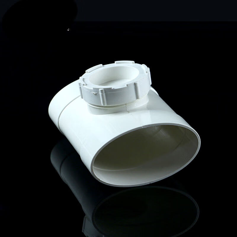 pvc 扁管排水管件 110扁口立检 厕所厨房阳台管道配件 110扁管立检(30