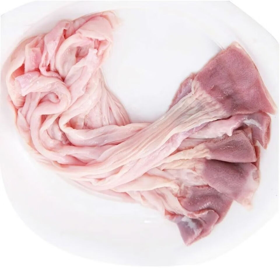 新鲜鸭食管装冷冻生鸭食带鸭郡把腺胃板肠福茹洲精品鸭食带2斤