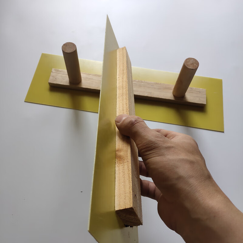 适用塑料大板刮腻子刮刀油工黄色刮腻子大板找平工具塑料刮板批灰大板