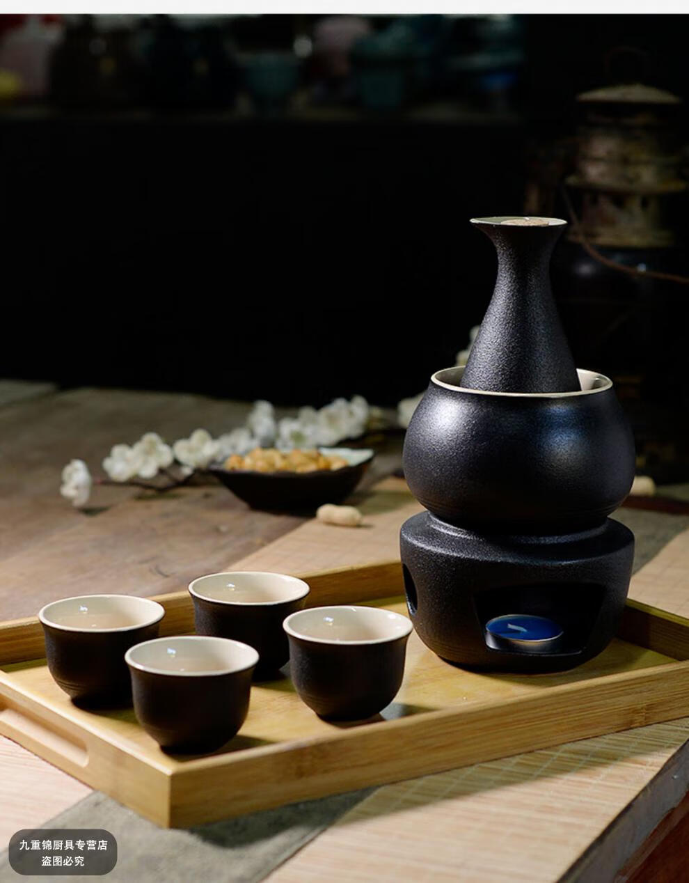 煮酒器家用老式温酒具黄酒家用煮酒器白酒烫酒壶中式仿