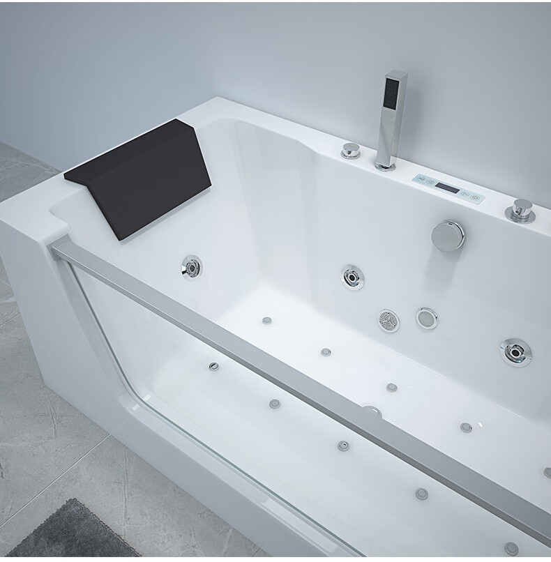 浴缸家用双人鸳鸯浴情趣情侣恒温冲浪亚克力浴缸大浴盆 豪配 1.6m