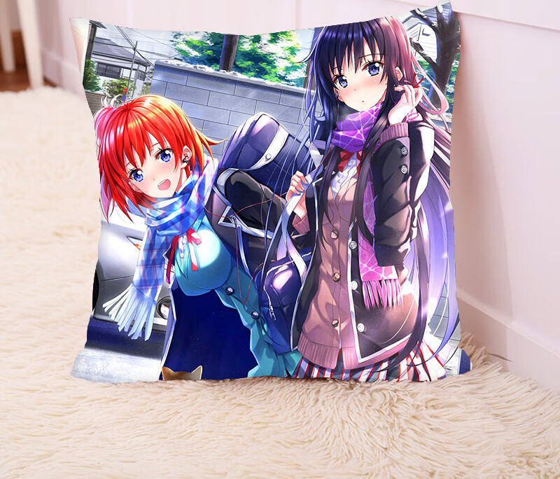 我的青春恋爱物语果然有问题抱枕方形周边手办雪之下雪乃由比滨结衣