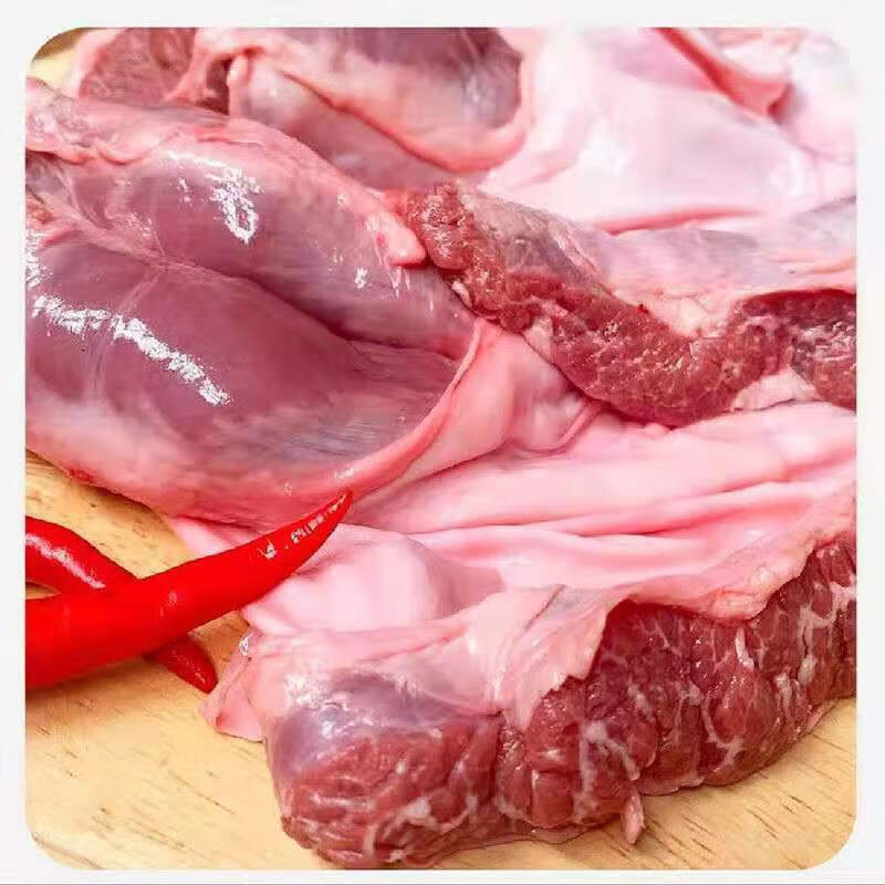 湘明有絮 新鲜冷冻猪油边肉护心肉猪边肋肉猪连肝肉隔膜肉烧烤食材