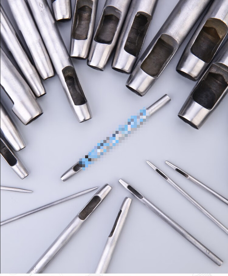 皮带打孔冲子皮革冲头圆冲diy皮艺工具冲子冲眼空心圆铳子打孔器th圆