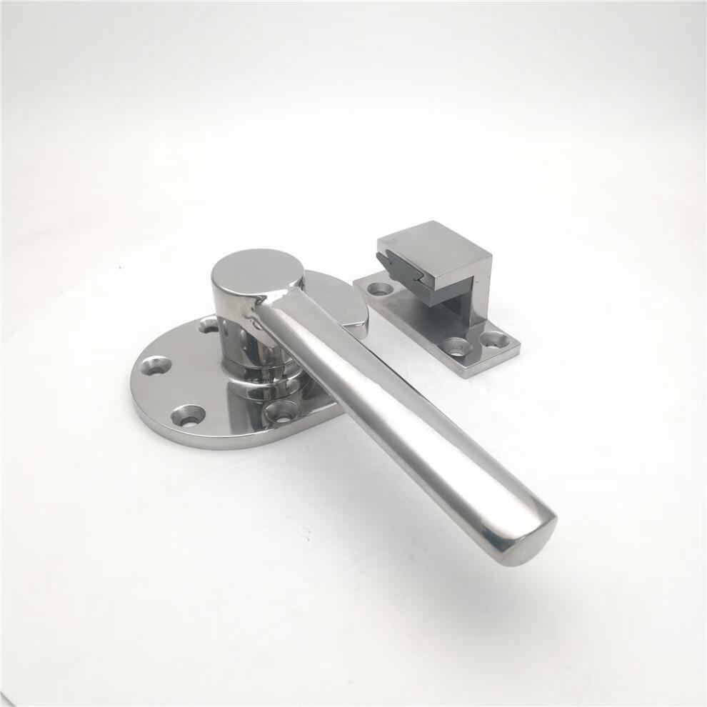 定制适用304不锈钢直柄把手精密铸造重型实心迫紧式制冷设备化工机械