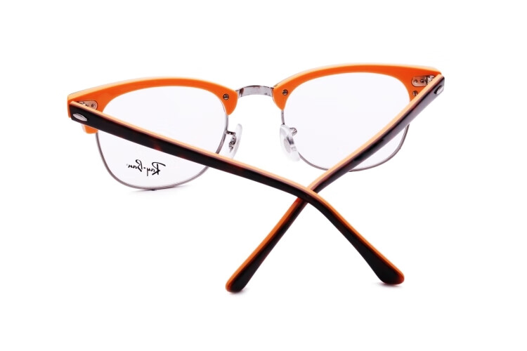 寺库正品rayban雷朋眼镜架男女款复古近视镜框透明色系光学镜rb5154