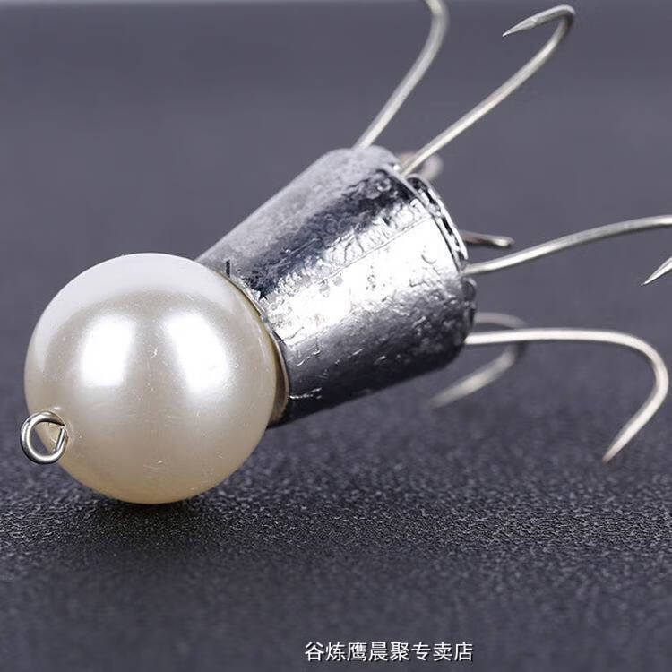 八带钩六爪鱼钩八带珍珠鱼钩夜光鱿鱼钩钓八爪鱼软硬章鱼钩乌贼钩粉色