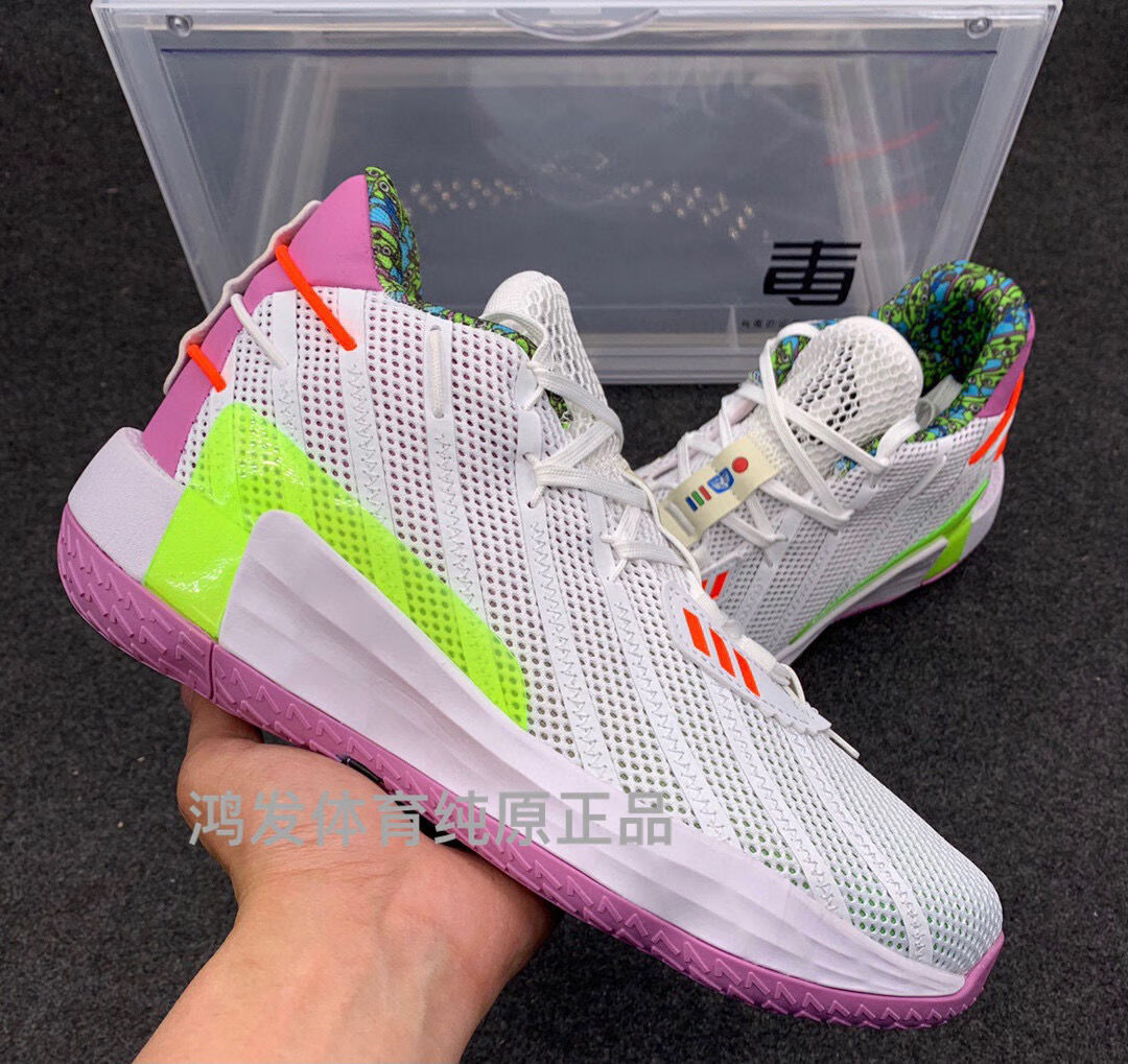 新款利拉德7代篮球鞋鸳鸯dame6冰蓝金叶子亡灵节男运动鞋实战战靴汽车
