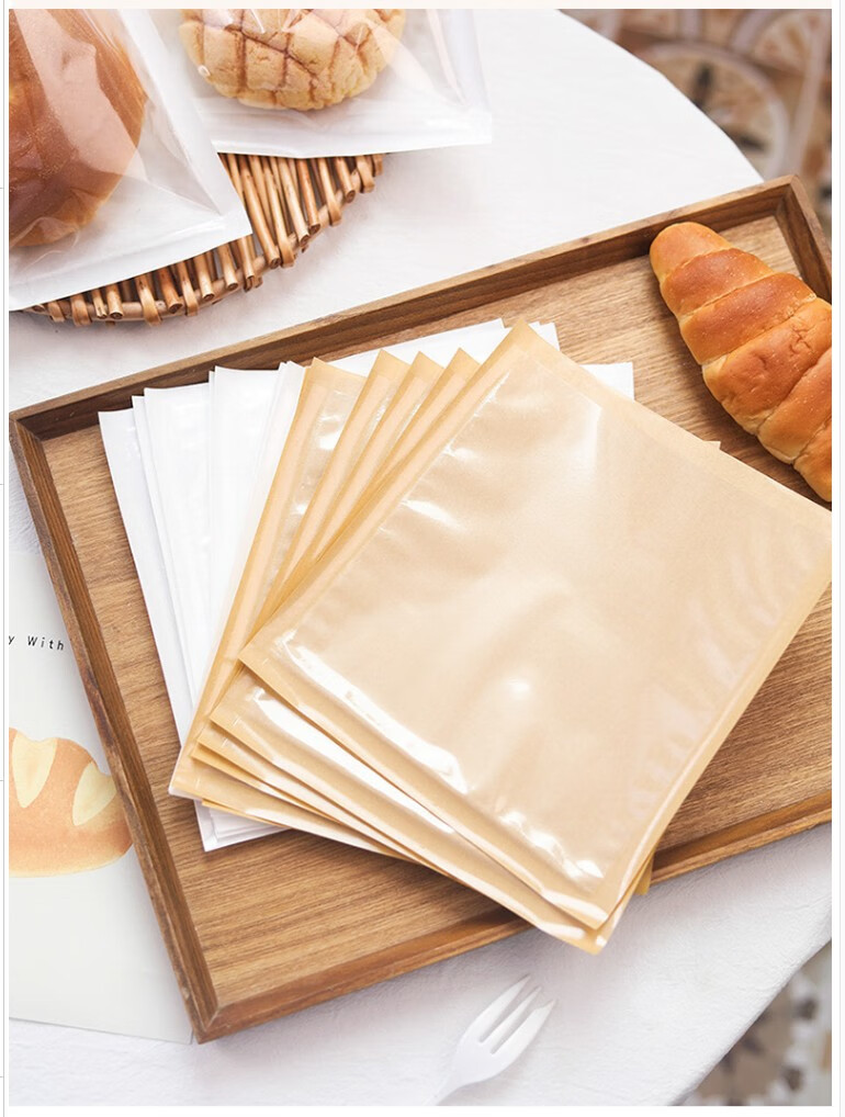 梓胜吐司包装袋烘焙三明治防油纸袋甜甜圈角面包机封一次性食品袋子