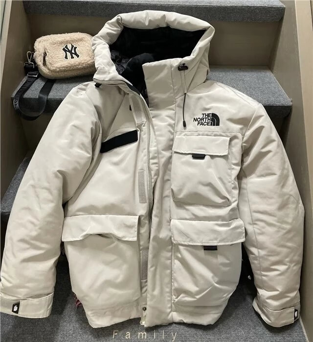 北面(the north face)羽绒服官网男女服工装风申敏儿同款加厚 nj1dm67