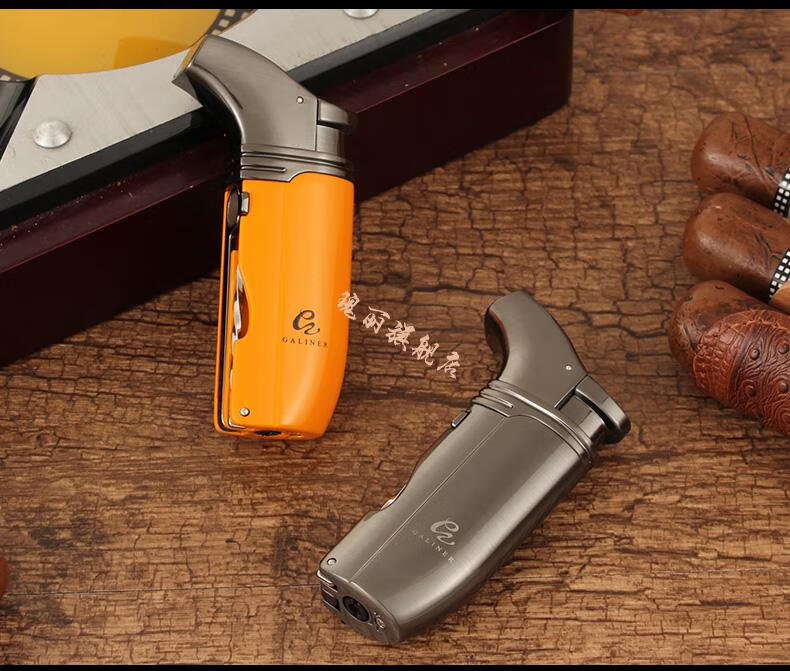 雪茄钻孔器雪茄剪刀雪茄烟打火机雪茄刀工具套装古巴雪笳剪便携雪茄剪