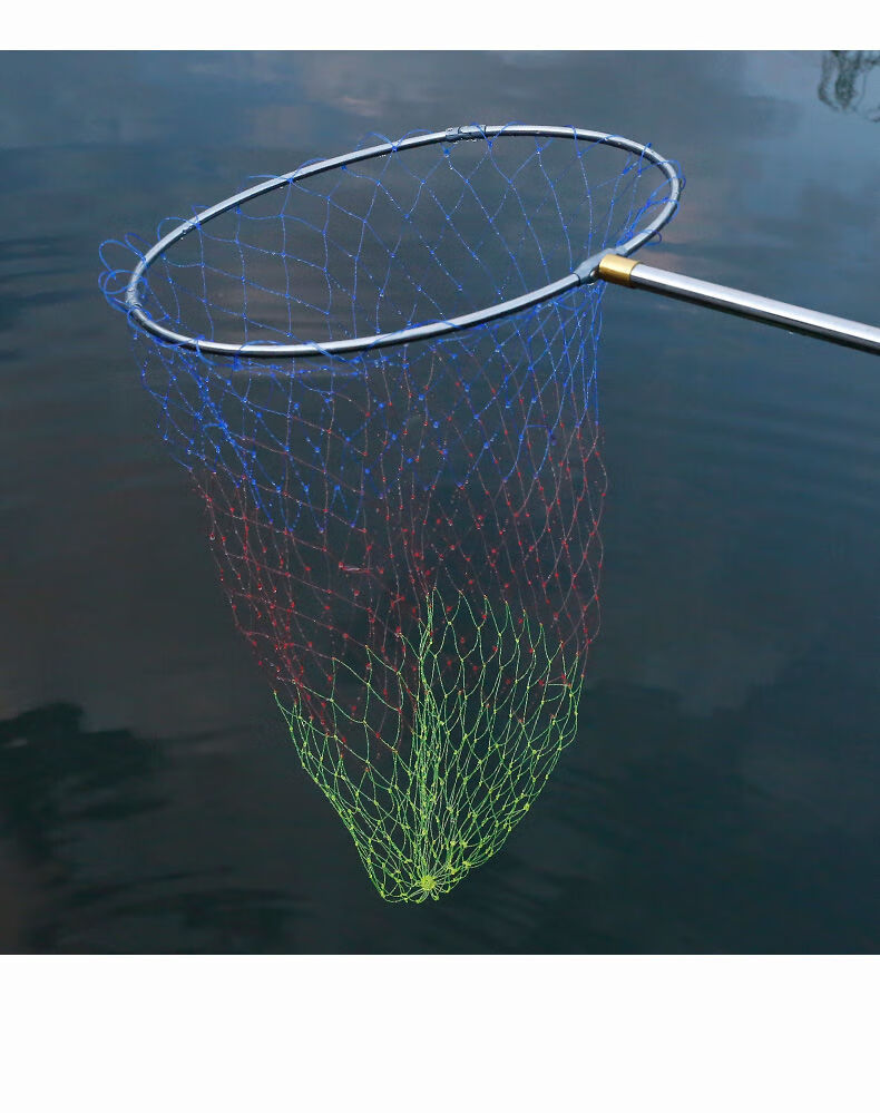 f抄网套装组合不锈钢抄网杆抄网头捞鱼网伸缩杆操网抄网竿钓鱼用品音