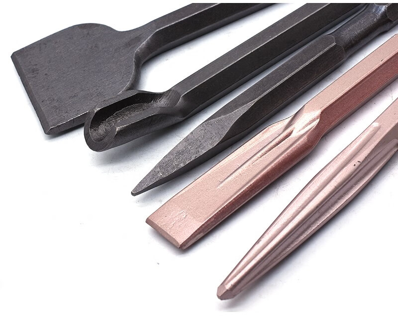 电锤铲头钻子扁头扁凿扁铲凿子冲击钻头搞头平铲混泥土六角柄四坑 方