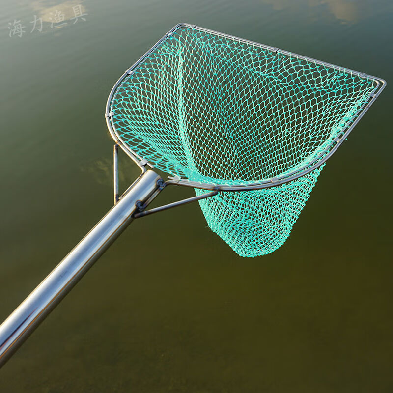 特价不锈钢抄网全套捕鱼捞鱼抄鱼网钓鱼网兜捞网鱼网小鱼护抄网二合一