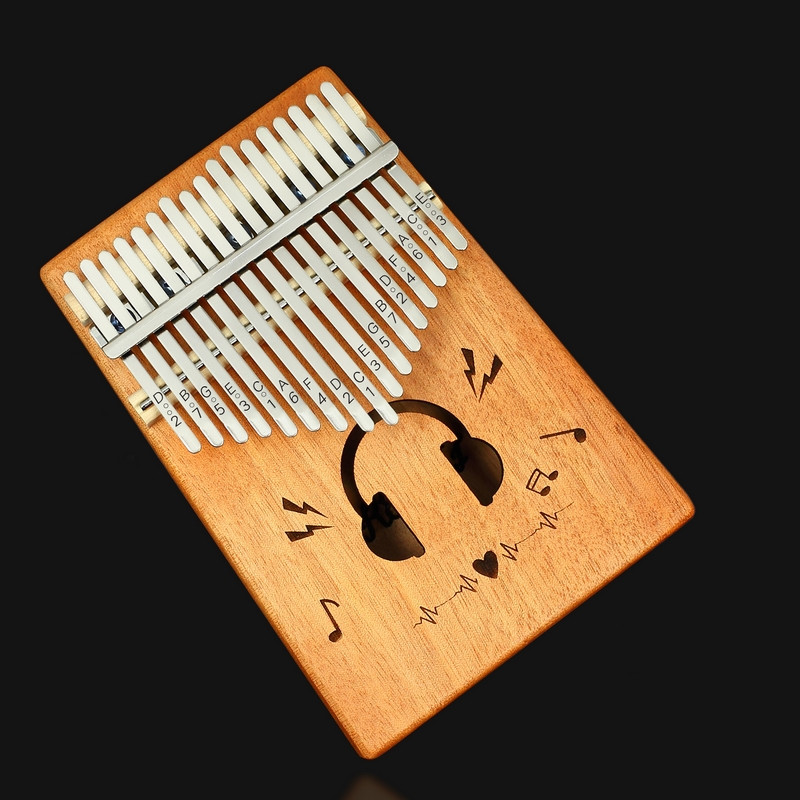 米囹 手拨琴便携式拇指琴17音手指琴成人初学者入门乐器琴 17音白色