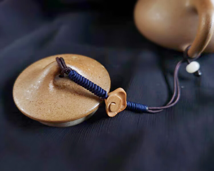 2022新款创意紫砂壶绳子 编绳手工编织茶壶绳 紫砂紫陶壶盖防摔绳石瓢