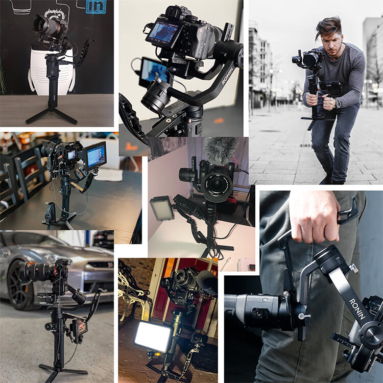 s智云云鹤2/p/m云台提壶手柄单反稳定器拎持支架配件 深灰色 如影s用