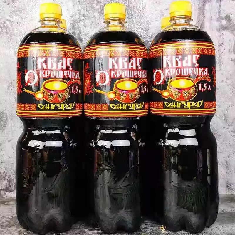 食怀 俄罗斯进口大瓶格瓦斯饮料三古拉依牌面包发酵格瓦斯饮料1.