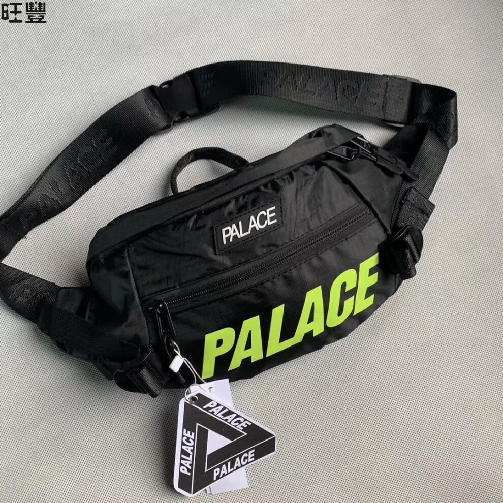 ins超火潮牌腰包3m反光胸包palace街头嘻哈单肩斜挎包潮女学生 桔色