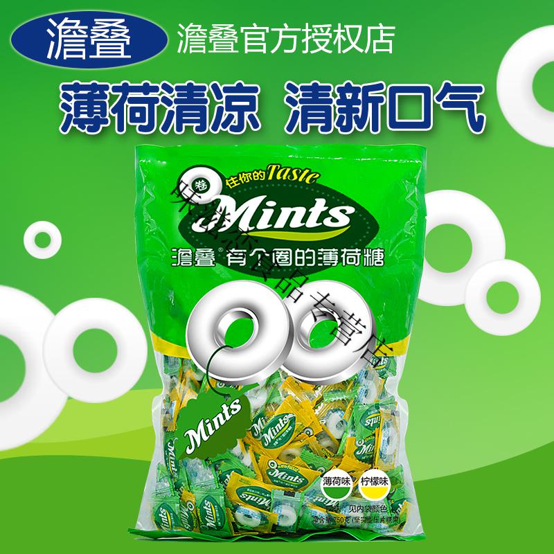 宝路薄荷糖750g有个圈的老式含片糖冰路强劲清凉散装招待糖果750g原装
