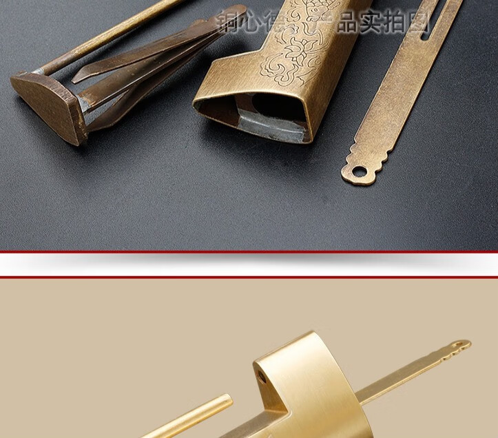 门鼻子中式通用型门锁子老式复古代鼻子锁铜锁插销锁仿古锁头横开铜