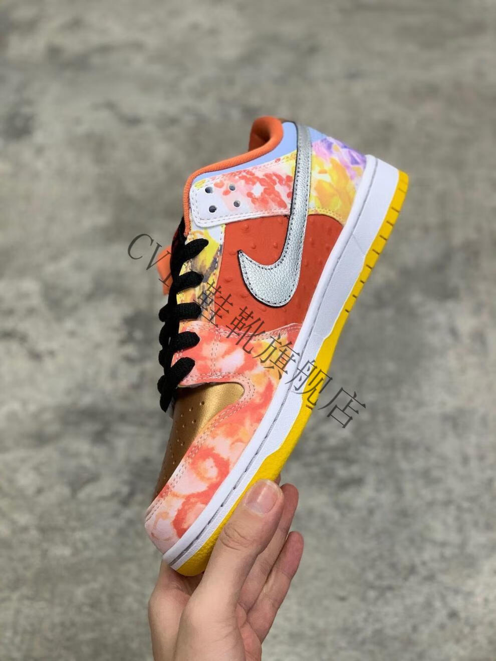 【开学季】100%正品cvip sb dunk low扎染联名情人节限定情侣男女休闲