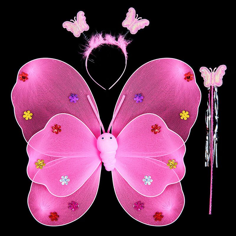 万圣节演出服小仙子女孩女童服装蝴蝶公主道具玩具儿童蝴蝶翅膀生日