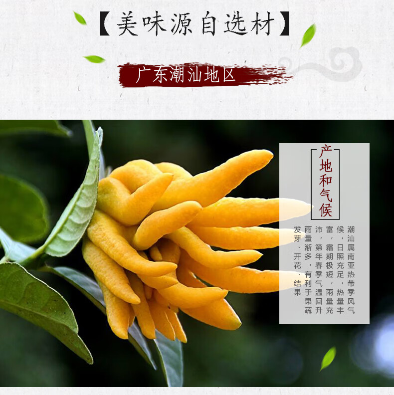 果选老香黄佛手果500g广东腌制老香橼凉果零食 传统制法绵【图片 价格