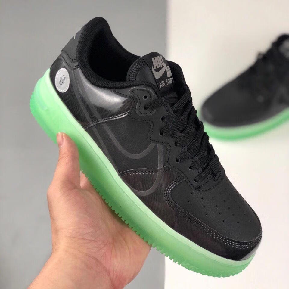 air fce 1 af1 空军一号 黑绿全明星 休闲板鞋 cv2218-001 黑绿 36