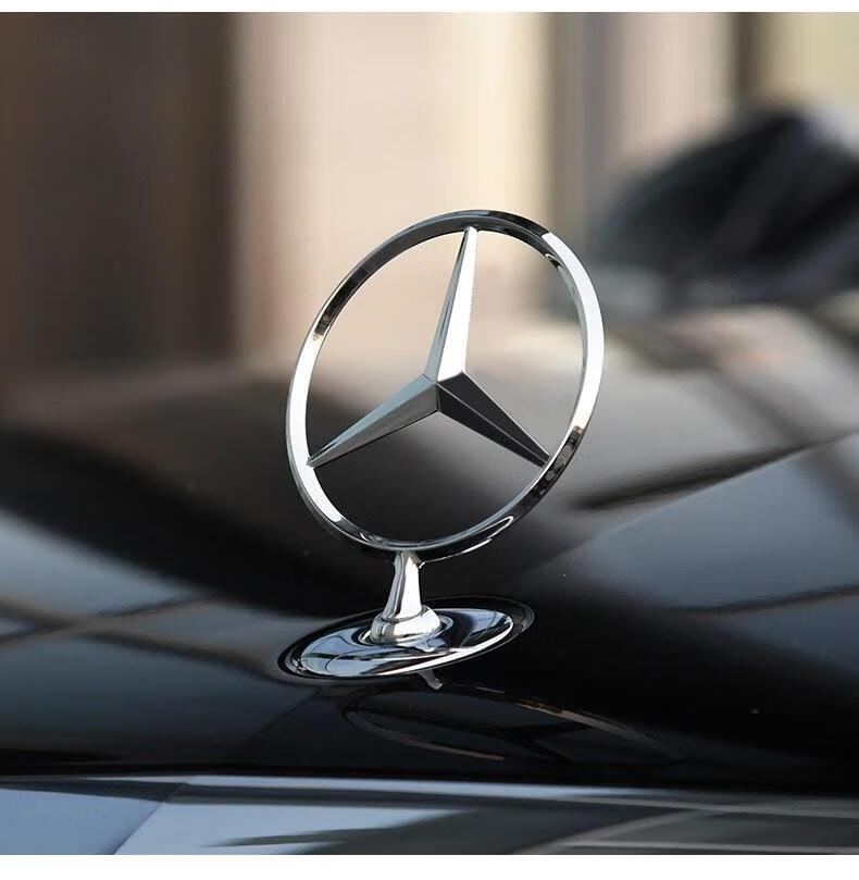 适用于奔驰车标引擎盖标立标c180 c200 e200 e260l s300 s350奔驰标 c