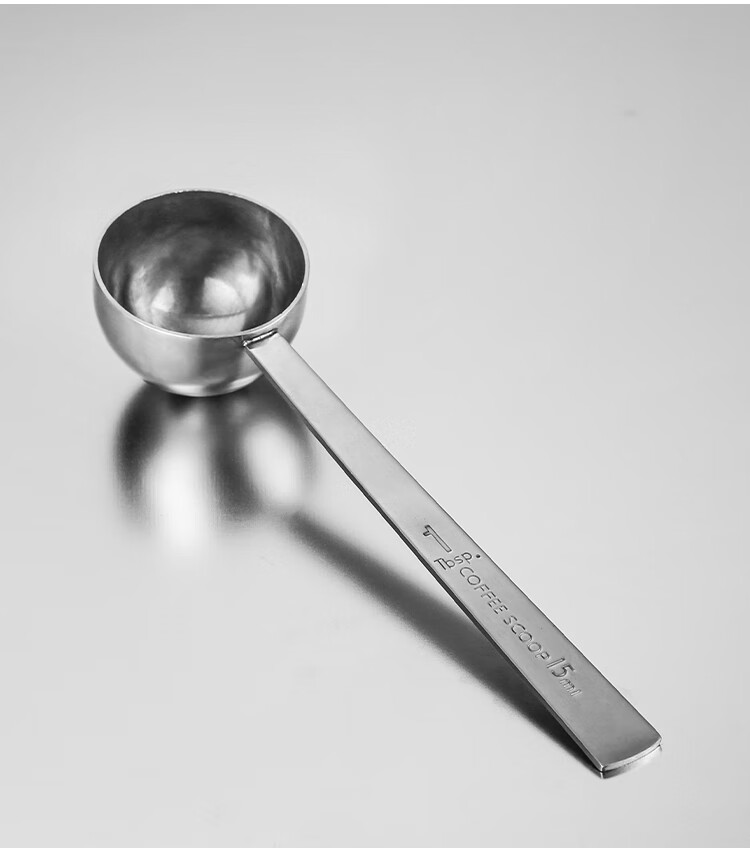 咖啡量勺不锈钢量勺咖啡豆勺15克刻度勺奶店店计量勺烘焙小勺子果粉勺