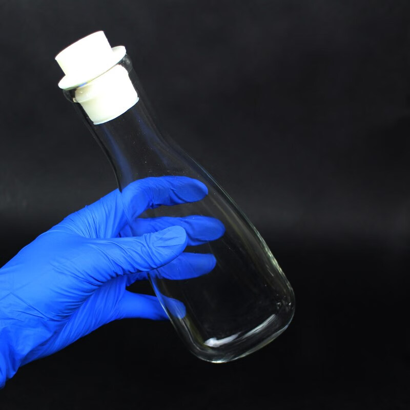 茄形培养瓶250ml500ml扁形培养瓶微生物细菌茄子瓶透气细胞培养瓶实验