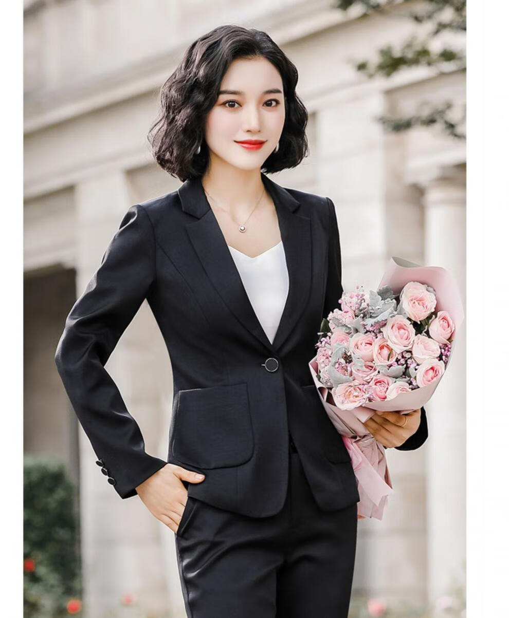 罗蒙女士西装外套2019秋季新品休闲小西装外套女春秋女式女服上衣