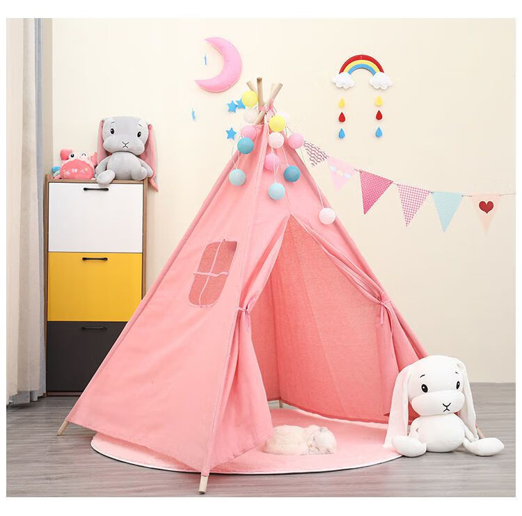 印第安帐篷儿童室内帐篷游戏屋女孩公主屋小房子宝宝玩具印第安帐篷